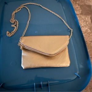 Gold clutch crossbody